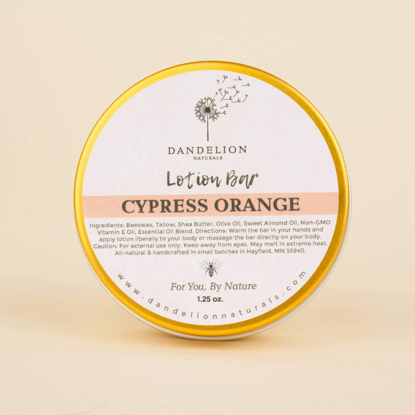 Lotion Bar - Cypress Orange