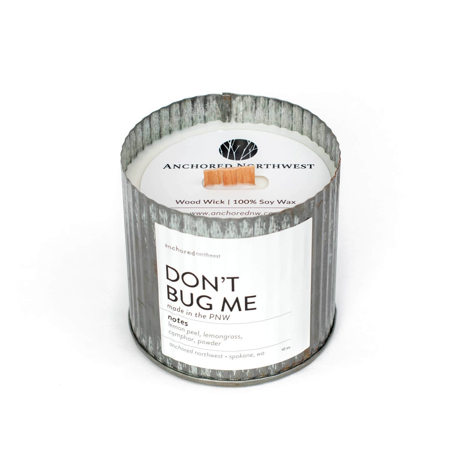 soy candle in dont bug me scent